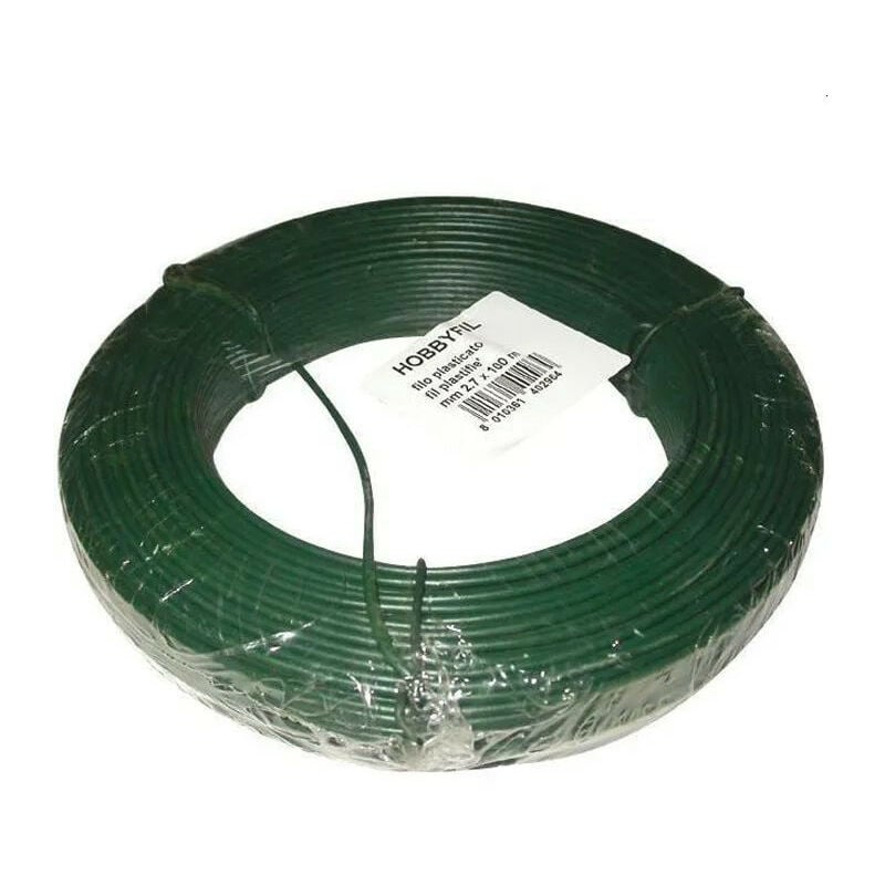 FIL DE TENSION PLASTIFIE VERT DIAM 2.70 X 100M