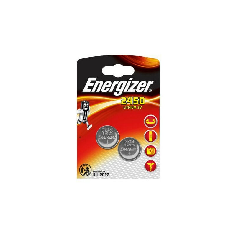 PILE CR2450 X2  LITHIUM ENERGIZER