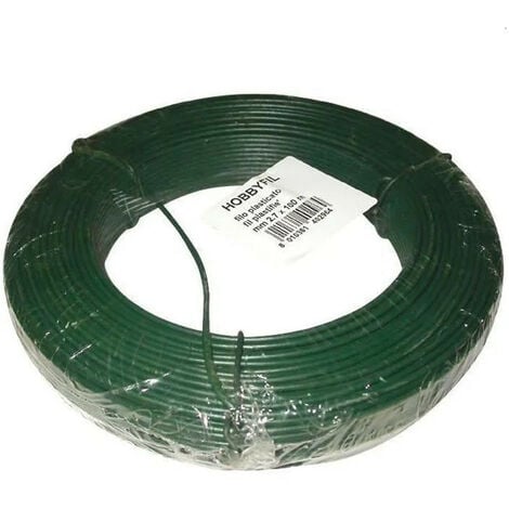 FIL DE TENSION PLASTIFIE VERT DIAM 2.70 X 100M