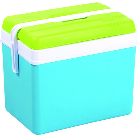 GLACIERE PROMO 35L BLEU TURQUOISE ET VERT Dim. 48x30x39,5cm