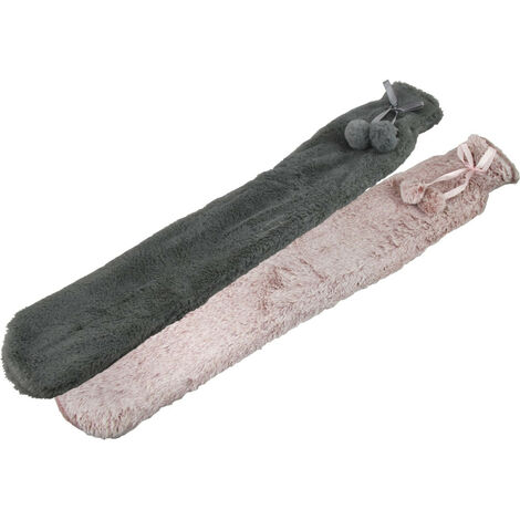 BOUILLOTTE LONGUE CAOUTCHOUC 1.9L HOUSSE ASPECT FOURRURE (1/3)