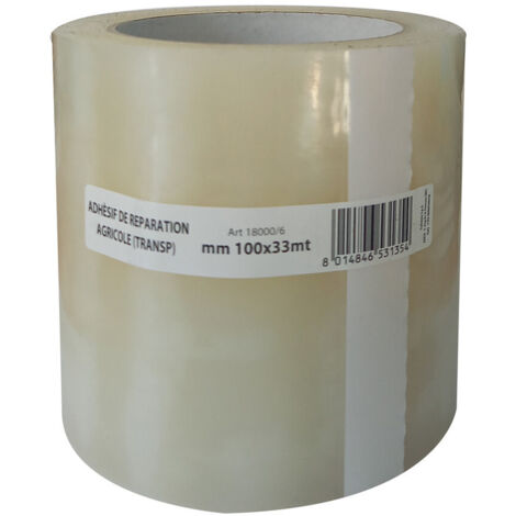 Adhésif de réparation agricole transparent 100mm x 33m – Pour serres en verre et polycarbonate – Résistant aux intempéries – Usage professionnel – Geko (1/3)
