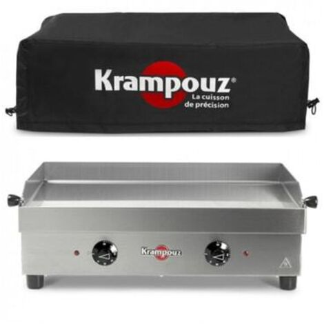 Krampouz – Housse de protection pour plancha inox Samba – Polyester enduit acrylique – Cordon de resserrage – Protection intempéries et saleté