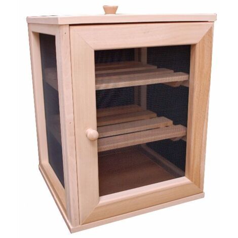 Fromager 2 étages 37 x 28 x 28 cm – Moustiquaire en métal galvanisé – Système d'agrafes invisibles pour assemblage facile – Masy