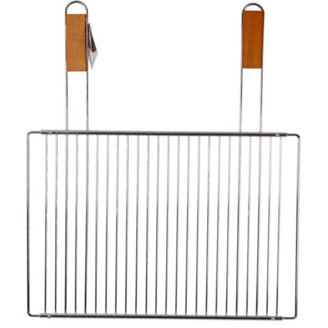 Grille ajustable en acier chromé pour barbecue charbon – Forme rectangulaire – Cuisson horizontale – 51 cm de largeur – Somagic (1/3)