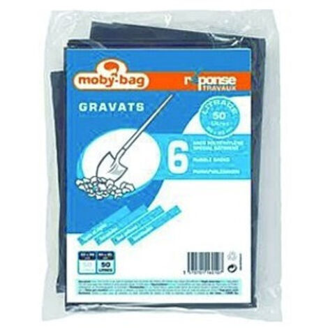 SACS POUBELLE 6 sacs x 50 L GRAVATS 140 MI (1/2)