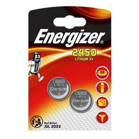 PILE CR2450 X2  LITHIUM ENERGIZER