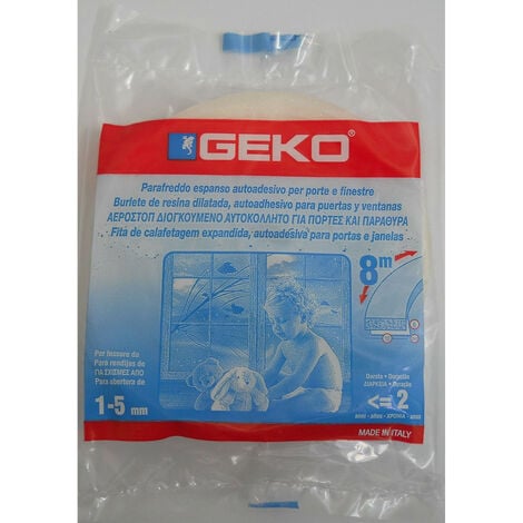 MOUSSE ADHESIVE POUR CALFEUTRAGE 12MMX10M BLANC EN SACHET