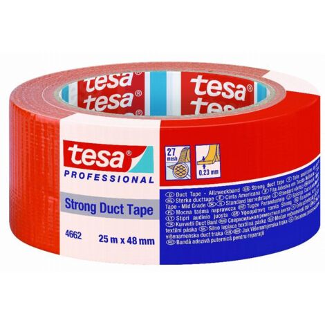 Ruban toile orange 25m x 48mm pour facadier TESA - 04662-00195-01