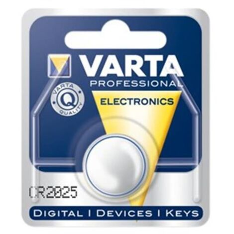 Pile Electronic CR2025 lithium 170 mAh 3V - 6025 - Varta (1/5)