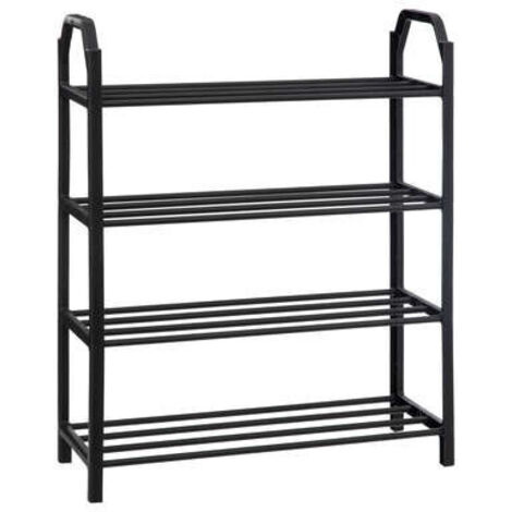Ac-Deco – Range-chaussures métal polypropylène 50,5x19x65 cm – 4 étagères – Rangement élégant pour 8 paires de chaussures - 5x19x