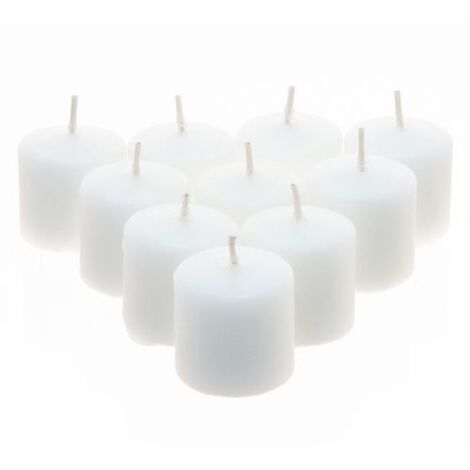 Lot de 10 bougies Many blanc 45g - Atmosphera créateur d'intérieur