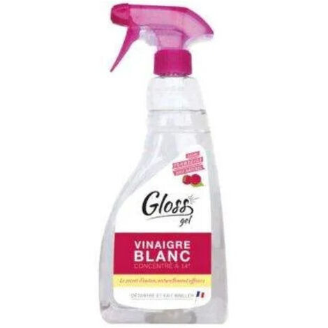 GLOSS VINAIGRE BLANC GEL 14° FRAMBOISE 750ML (1/4)