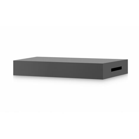 Forge Adour – Couvercle en acier noir pour plancha Modern 75 – Dimensions 80.5 x 49.6 x 9.6 cm – Charnières intégrées – Résistant aux chocs