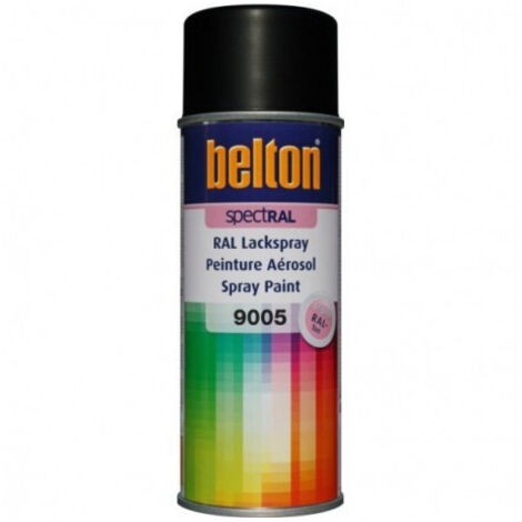 Peinture Aérosol Spectral Satin 400ml Ral 9005 Noir Fonce - Belton Auto-k