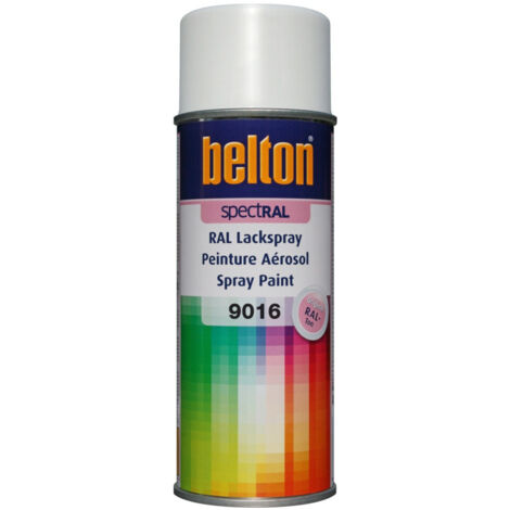 Peinture Spectral Brillant 400ml Ral 9016 Blanc Signalisation - Belton Auto-k