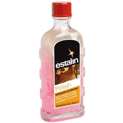 Nettoyant protecteur polish pour meuble bois vernis et ciré – Finition satinée – 250ML – Pour bois de rose et marqueterie – Estalin