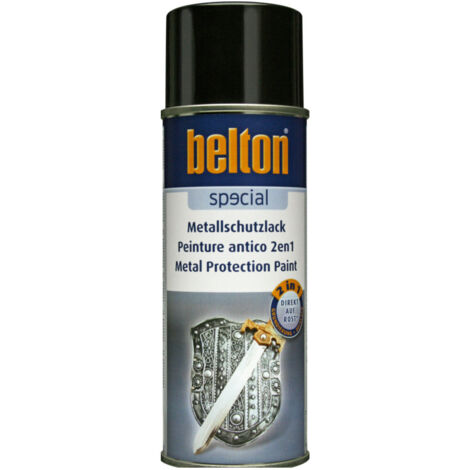 Peinture Aérosol Anti-corrosion 400ml Noir - Belton Auto-k