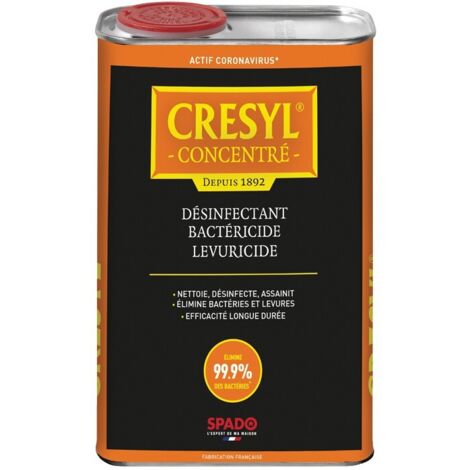 Désinfectant liquide concentré 1 L – Élimine 99,9% des bactéries et virus – Pour surfaces extérieures – Respecte normes européennes – Spado