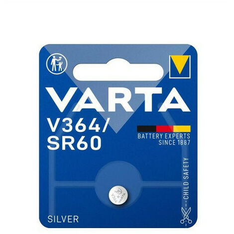 Varta – Pile bouton V364 1,55V 17mAh – Lithium – Dimensions Ø6,8 x 2,15 mm – Pour clés de voiture et appareils photo
