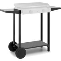 Forge Adour – Chariot de cuisine en acier noir 1194x480x857mm – Châssis robuste pour extérieur – Poids 10kg