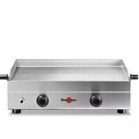 Plancha à gaz 2 brûleurs 3400W – Surface de cuisson 64x33cm – Plaque inox – Tiroir de récupération – PFSV2MAKR – Krampouz