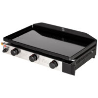 Somagic – Plancha à gaz 3 brûleurs 6,45kW – Structure acier laqué – Surface de cuisson 61,5 x 36,5cm – Pour 12 personnes