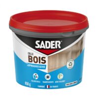Sader – Colle à bois vinylique 650 g – Prise progressive – Pour bois dur, agglomérés et stratifiés – Excellente résistance à l'arrachement
