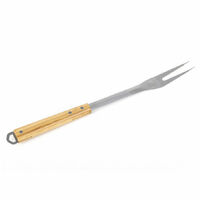 FOURCHETTE INOX 44CM MANCHE BAMBOU