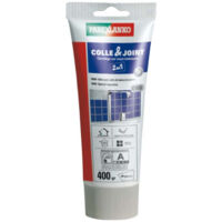 Parexlanko – Colle et joint en pâte gris tube 400 g – Pour carrelage et brique de verre – Résistance à l'humidité – Application facile et rapide