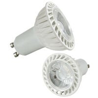 2 AMPOULES GU10 LED COB 3000K 5W 345 LUMENS 38° BLANC CHAUD