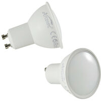 Lot de 2 ampoules LED GU10 4,9W - 120° - 400Lm 3000K - garantie 5 ans