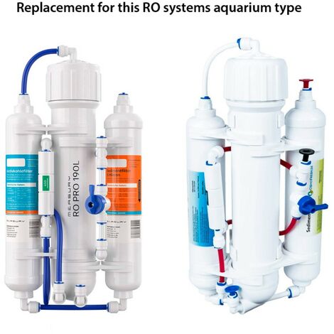 Kit De Rechange Filtre Osmose Inverse Geekpure 3 étapes - 1 Sédiment PP, 1 Charbon Actif, 1 Membrane RO 100 GPD
