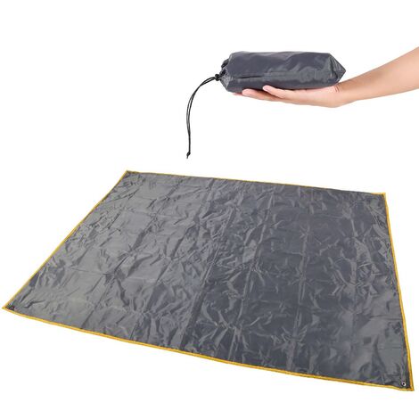 Waterproof Camping Tent Tarp , 4 in 1 Tent Footprint Multifunctional for Camping Hiking Survival Tarp, Lightweight Compact（208*208cm）