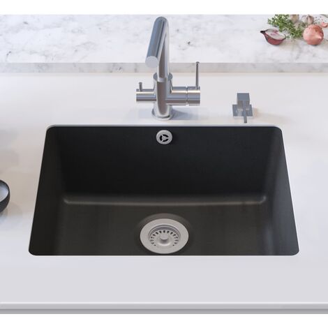 Granite Kitchen Sink Single Basin Black4175-Serial number