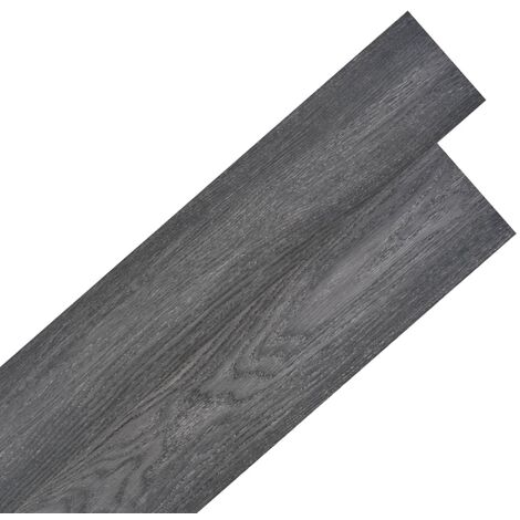 Self-adhesive PVC Flooring Planks 5.02 m虏 2 mm Black and White10741-Serial number