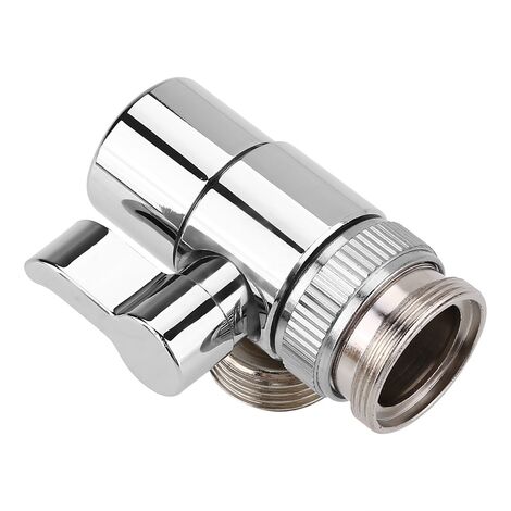 Brass Kitchen or Bathroom Lavatory Faucet Divider, Faucet Adapter, 3 Way Faucet Drain Valve, Replacement Part