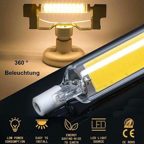 led halogen replacement floodlight lamp 6w 520lm 118mm