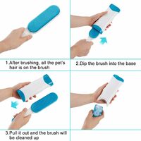 Anti-hairy brush Animal Chat & Dog - Reusable Magic Cleaning Brush Removes Hair - Hair Brush Animals Magic Dog & Cleaning Cat (Clothes / Sofa / Car / Bed), Blue