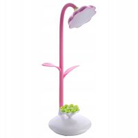 LED Dimmable Green LED Table Lamp, Bedside Lamp with Touch Sensor, Flexible Play Lamp That Can Be Charged Via USB and 360 Degree Rotary Cell Phone Stand (Rose) [Energy Class A ++]