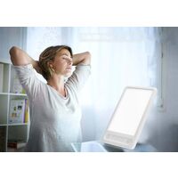 Phototherapy Lamp, Antidepressant Lamp, Sad Bionic Solar Mood Phototherapy Lamp, European Standard 18W (White)