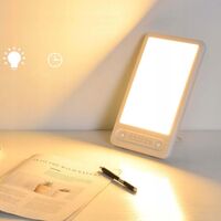 Phototherapy Lamp, Antidepressant Lamp, Sad Bionic Solar Mood Phototherapy Lamp, European Standard 18W (White)