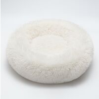 Cat Bed Dog Bed Round Nest for Pet Bed For Oval Cat Belacket Nid White Bed Diameter 50cm