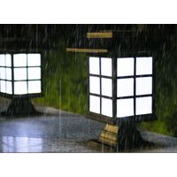 Solar lamps for the garden Waterproof outdoor garden lamps for home lawn lamps for Villa Square model (white light)
