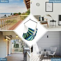 Swing Chair, Children's Swing Hanging Armchair, Garden Chair Toggle Chair Outdoor Hanging Chair, Hammock Chair for Indoor Outdoor Garden Terrace Veranda (80 * 190cm)