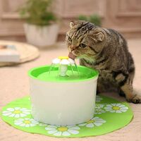 Flower Fountain Automatic Water Dispenser for Dogs Cats Animals Without Carpet European Specifications 22.5 * 12.3 * 19.3cm