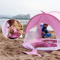 Children Popup Beach Sha Tent Kids Outdoor Double Play Hoe Pool Foldable Game Tent with Portable Playhoe Creative Infant Awning, Durable and Entertaining