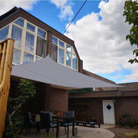 Sun Shade Sail Waterproof Sails Canopy , Garden Sail Outdoor Pergola Awnings, Sun Canopies for Patio with Awning Attachment, 95% UV Block White 1.8X2M