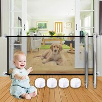Dog safety barrier, magic door for dogs, Magic Gate Portable Dog Safe Guard, portable magic door to separate baby and pets