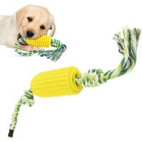 Dog toy, dog toy chew up, chew toys for dogs, interactive toy latex dog, brush with dog in shape corn, indestructible dog toy, puppy toy that makes her teeth